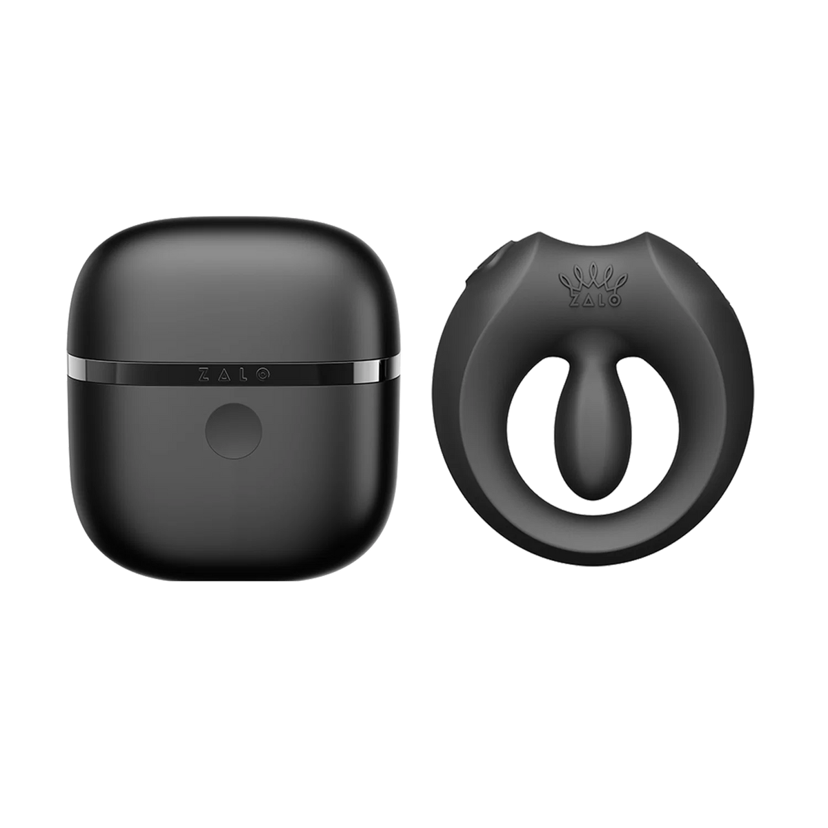 ZALO Apis Vibrating Couples Ring – Obsidian Black