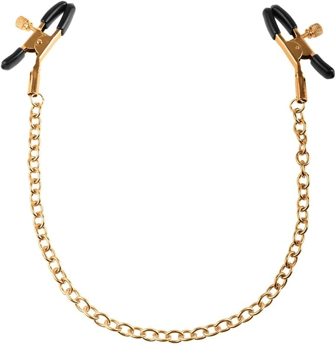 Fetish Fantasy Gold Chain Nipple Clamps