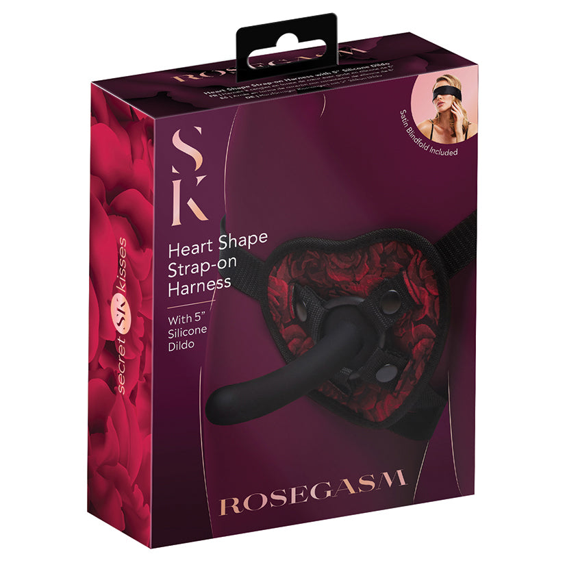 Rosegasm Heart Shape Strap-On Harness