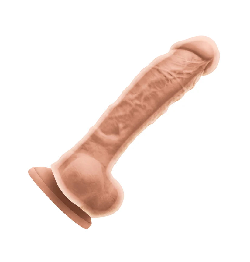 Colours Dual Density 5" White Suction Cup Dildo
