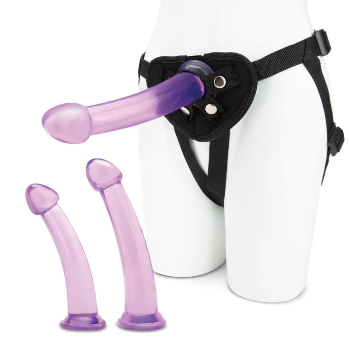Size Up 3-Piece Dildo And Harness Pegging Training Set