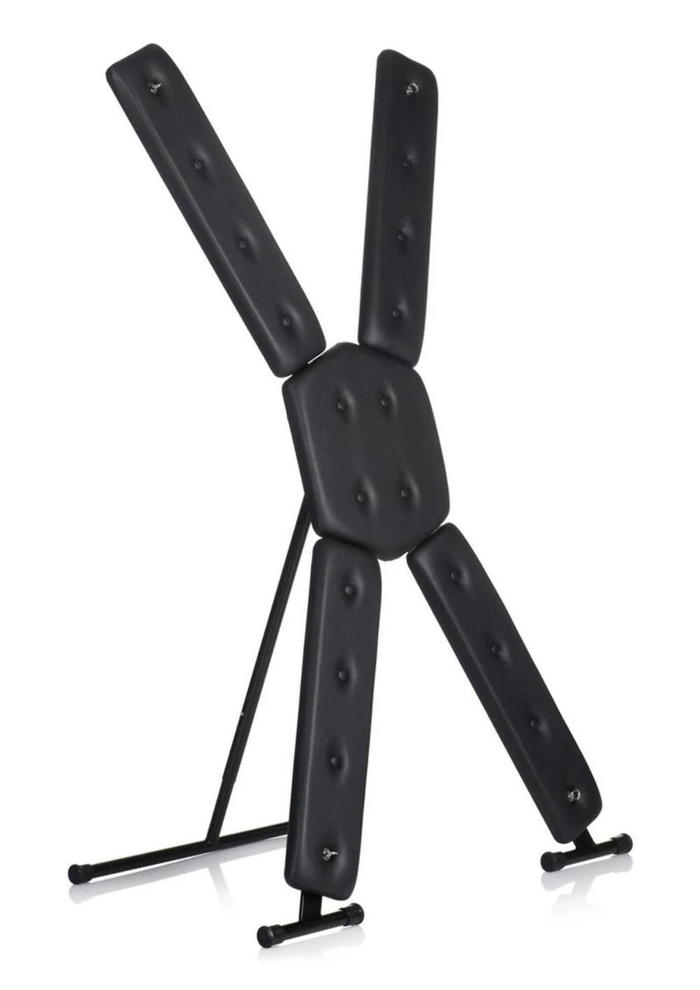 Master Series Free-Standing St. Andrew’s Cross – Adjustable BDSM X-Frame for Bondage, Impact Play, Restraint
