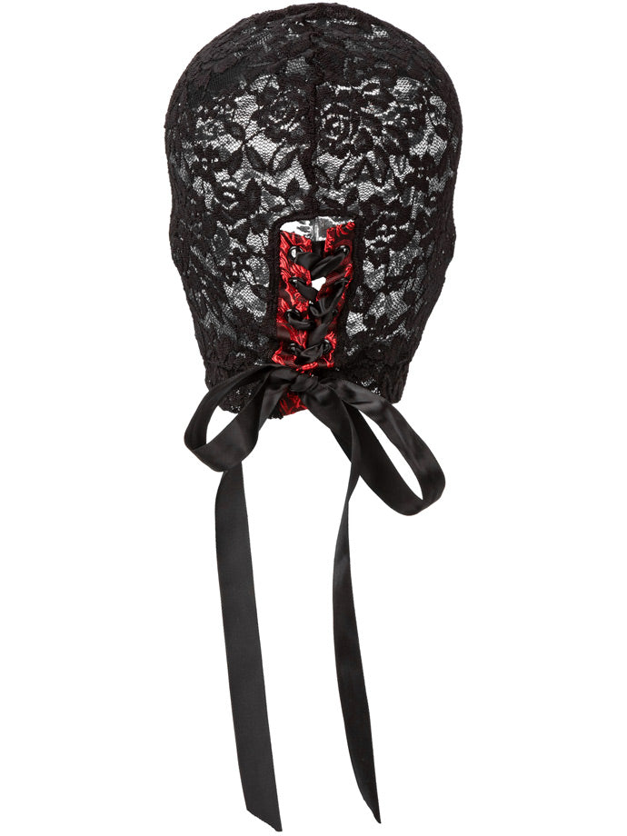 Scandal Corset Lace Hood-Black