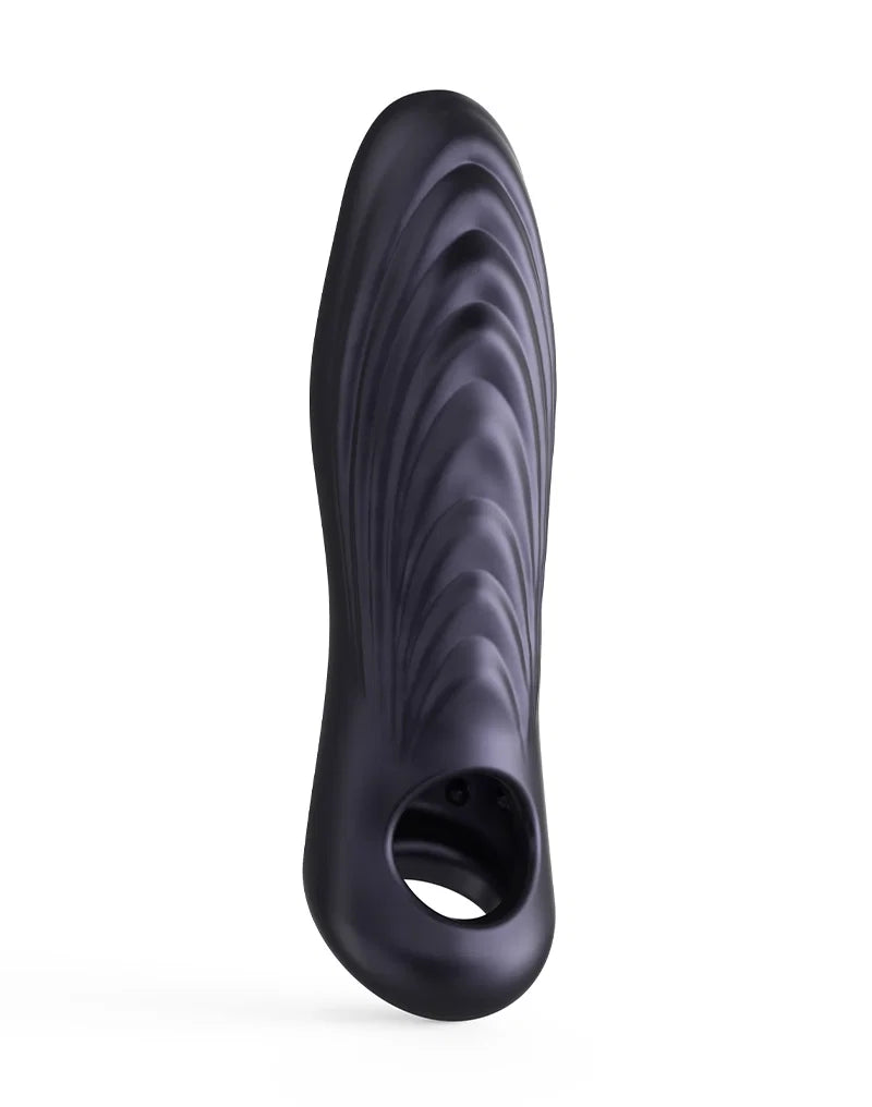 Man Wan Ryzer Penis Extender and Soft Mastubating Sleeve-Black Plum