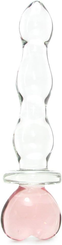 Crystal Heart Glass Wand