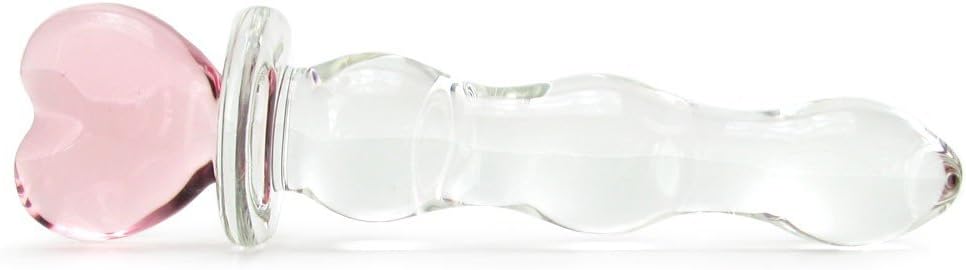 Crystal Heart Glass Wand