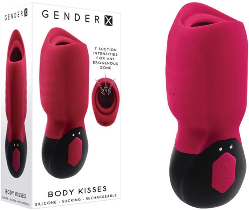 Gender X Body Kisses Rechargeable Suction And  Vibrating Masturbator
