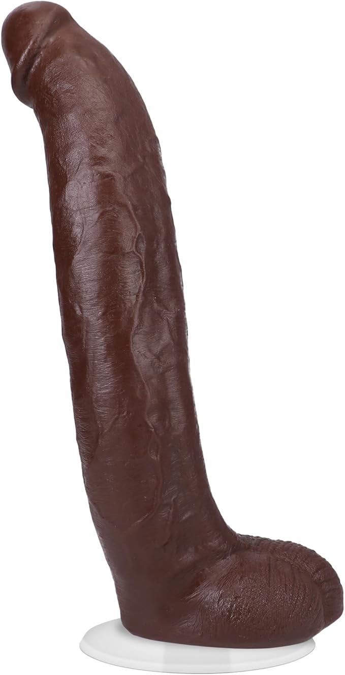 Doc Johnson Signature Cocks Brickzilla – 13" Dual Density ULTRASKYN Dildo with Vac-U-Lock Suction Cup, Chocolate