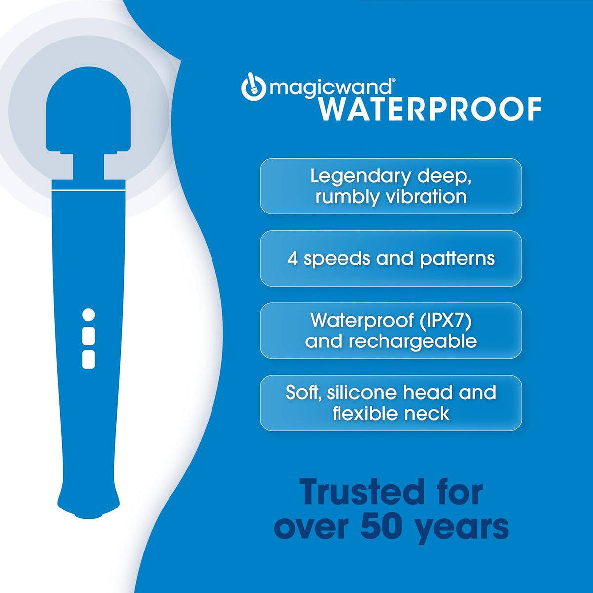 Magic Wand Waterproof HV-360 –   Cordless Wand Vibrator From Hitachi