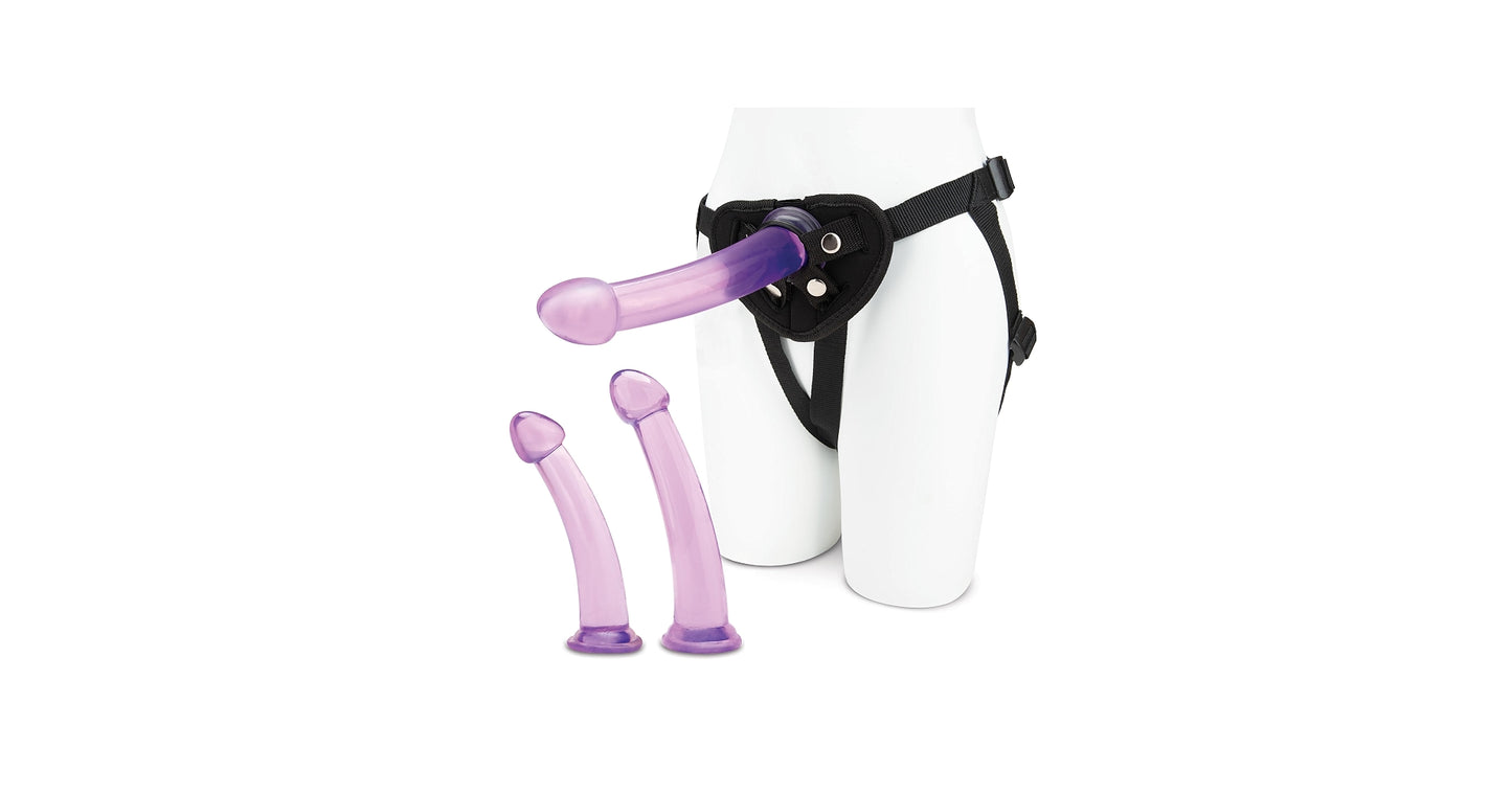 Size Up 3-Piece Dildo And Harness Pegging Training Set