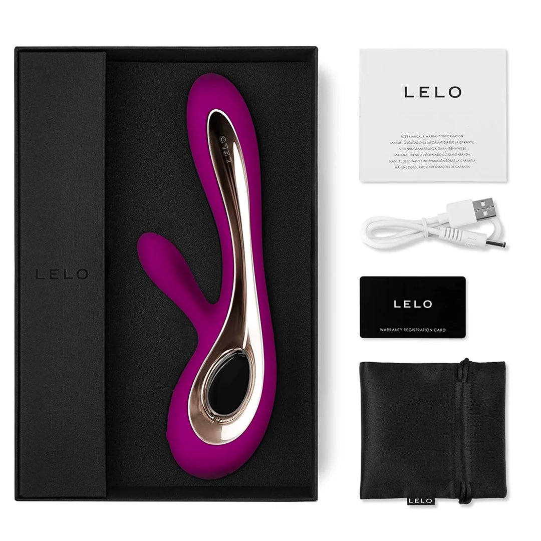 LELO Soraya 2 Rabbit Vibrator – Dual Motor G-Spot & Clit Vibrator Deep Rose