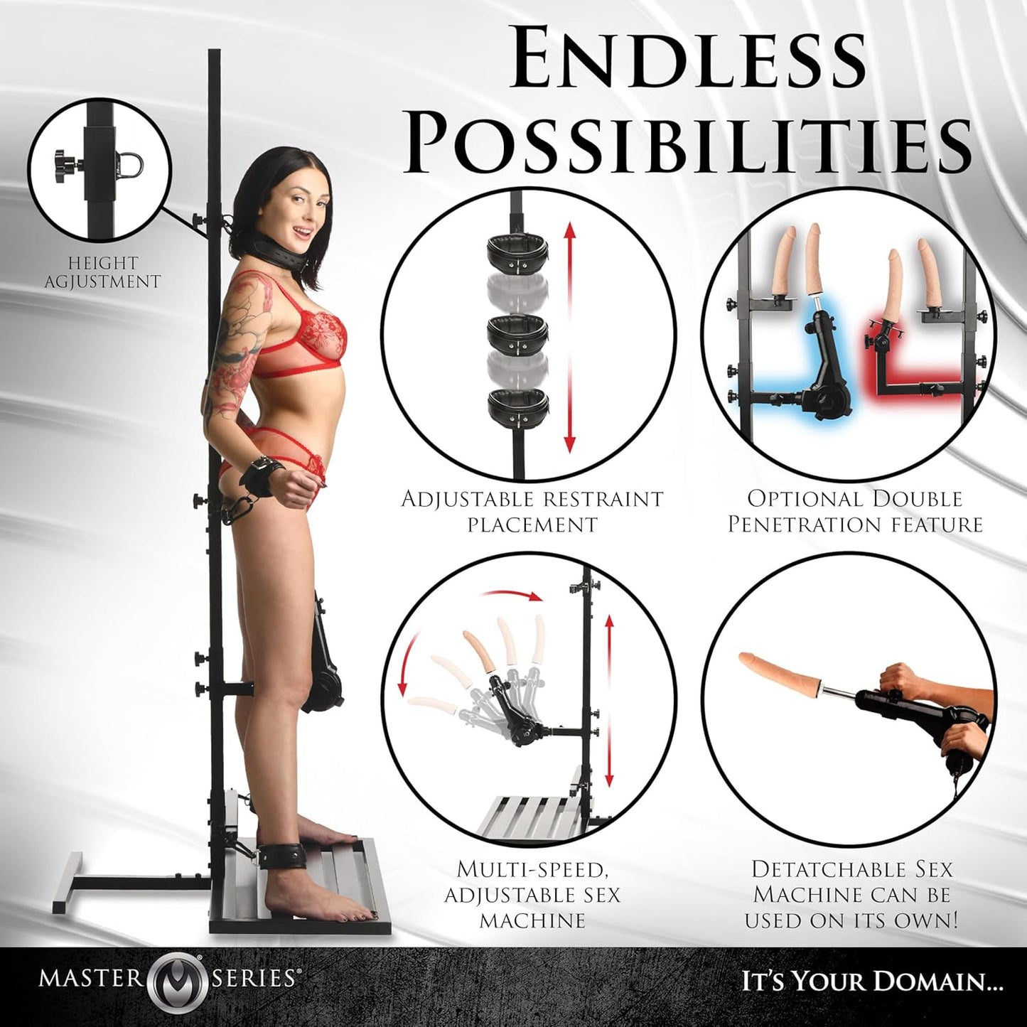 Ultimate Enforcer Forced Orgasm Tower with Sex Machine