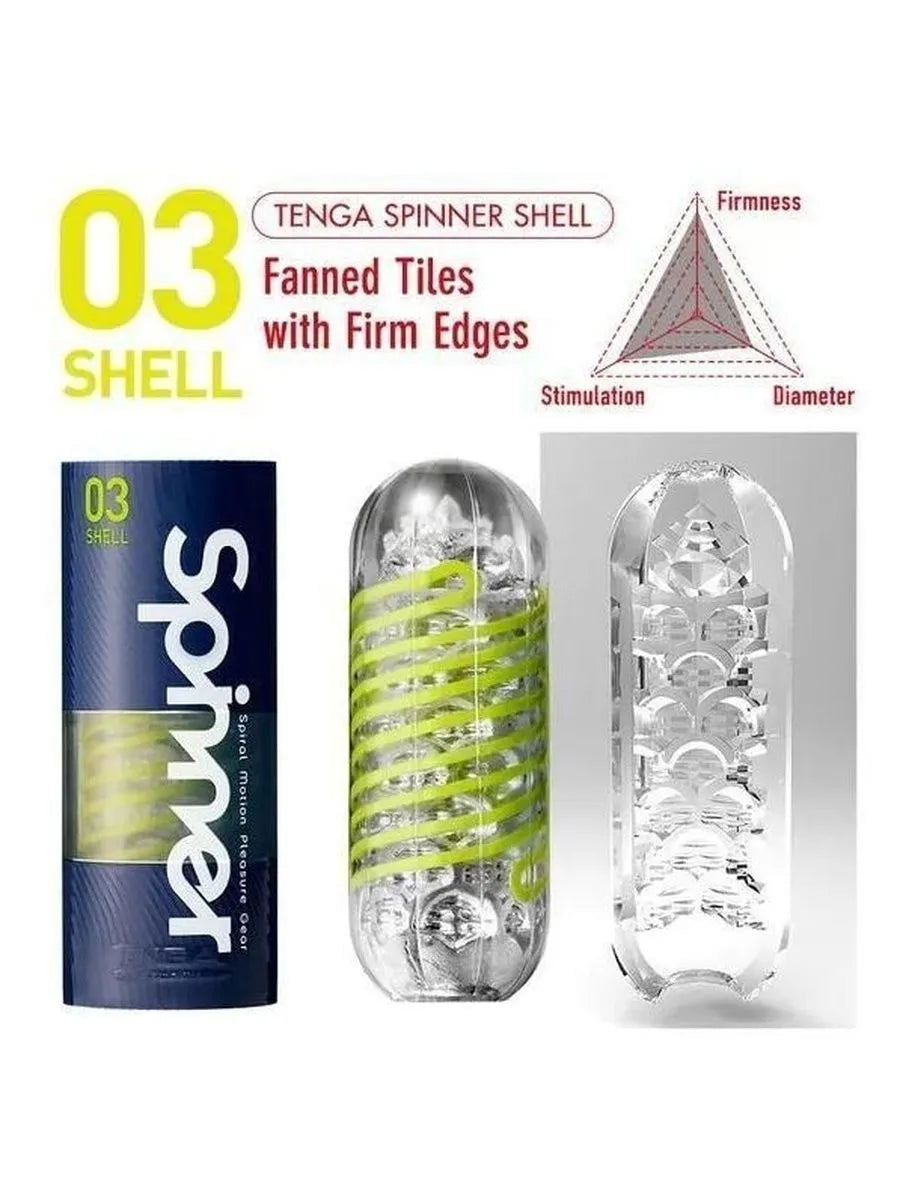 Tenga Spinner 03 Shell Reusable Twisting Male Masturbator