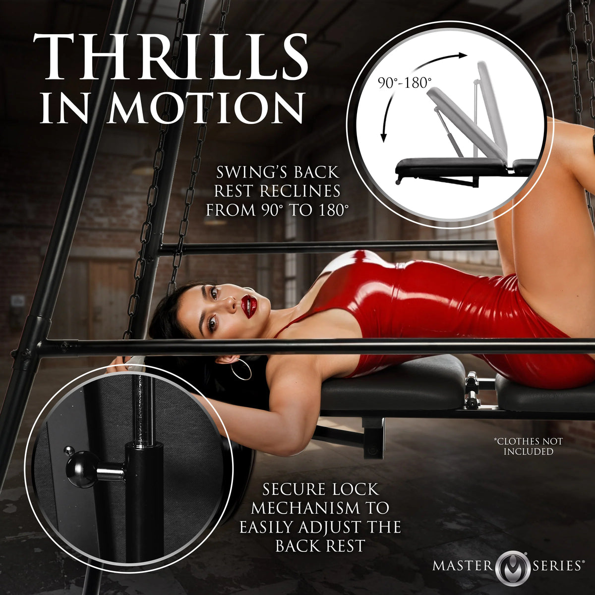 Master Series Throne Adjustable Sex Sling with Stand – Steel Frame Sex Chair For Deep Penetration