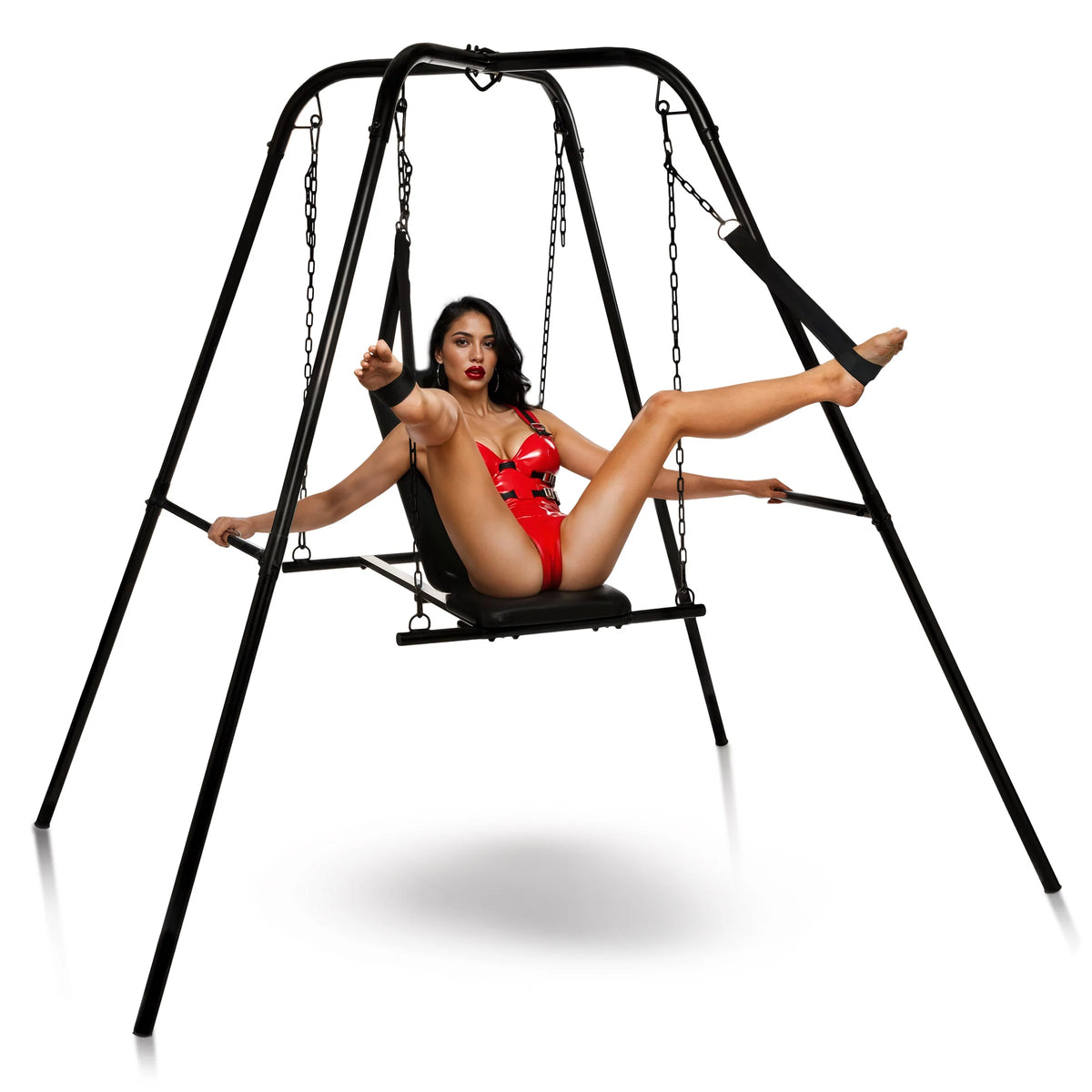 Master Series Throne Adjustable Sex Sling with Stand – Steel Frame Sex Chair For Deep Penetration