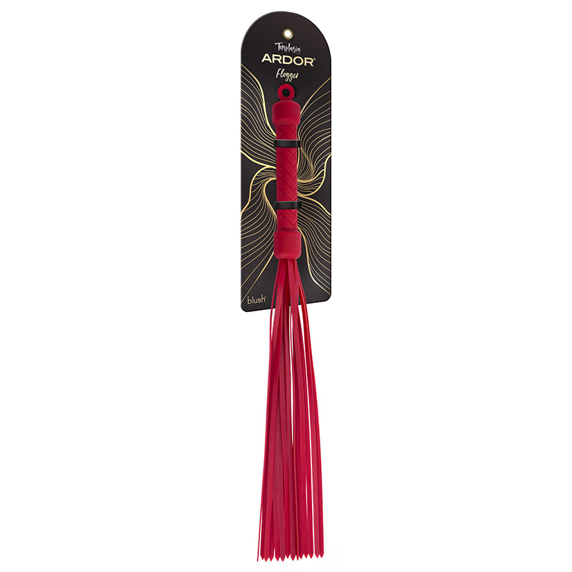Temptasia Ardor Silicone Flogger – 18" red