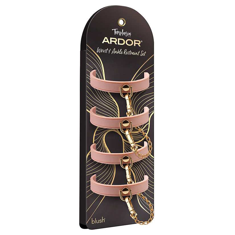 Blush Temptasia Ardor Wrist &amp; Ankle Restraints – Pink