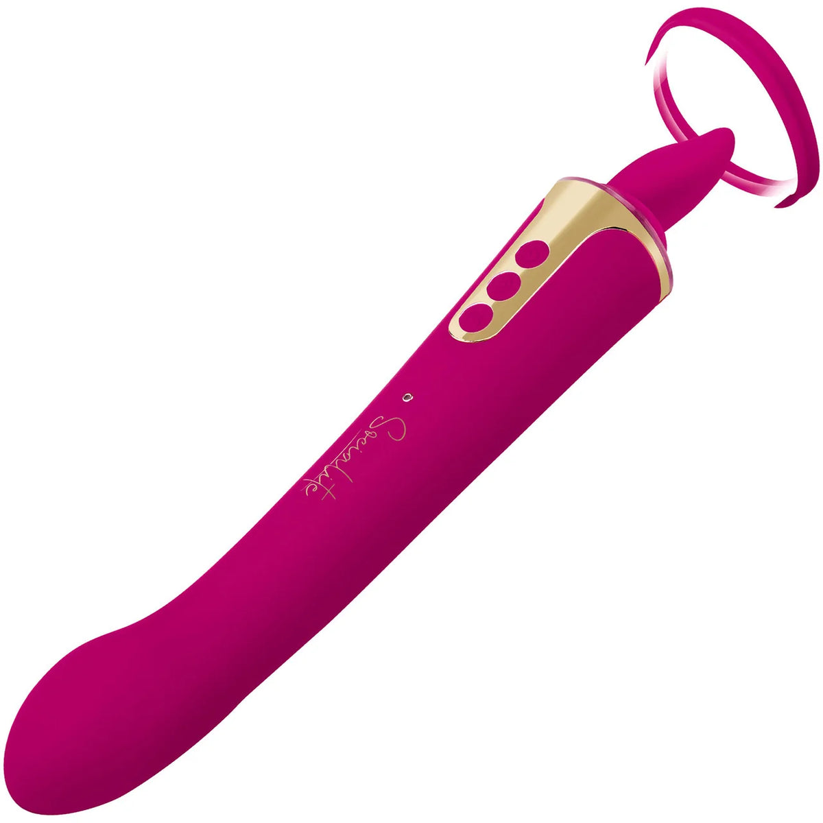 Bodywand Socialite Provocateur – Double-Ended Licking Tongue and G-Spot Vibrator, Pink