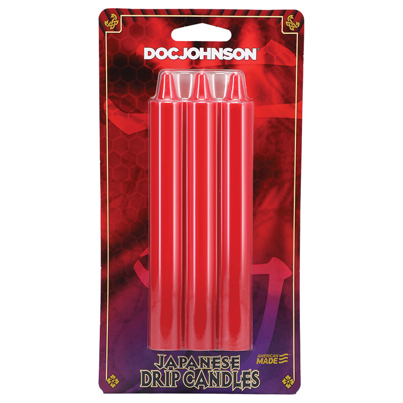 Japanese Drip Candles-Red 3 pack