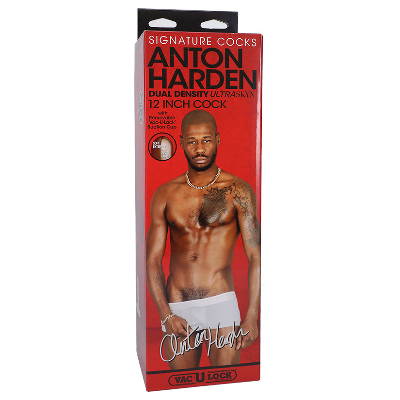 Doc Johnson Signature Cocks Anton Harden – ULTRASKYN Dual Density Dildo with Vac-U-Lock Suction Cup