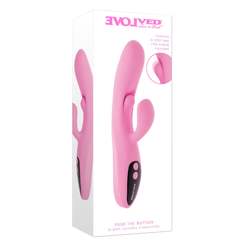 Evolved Push the Button G-Spot Vibrator – Pink