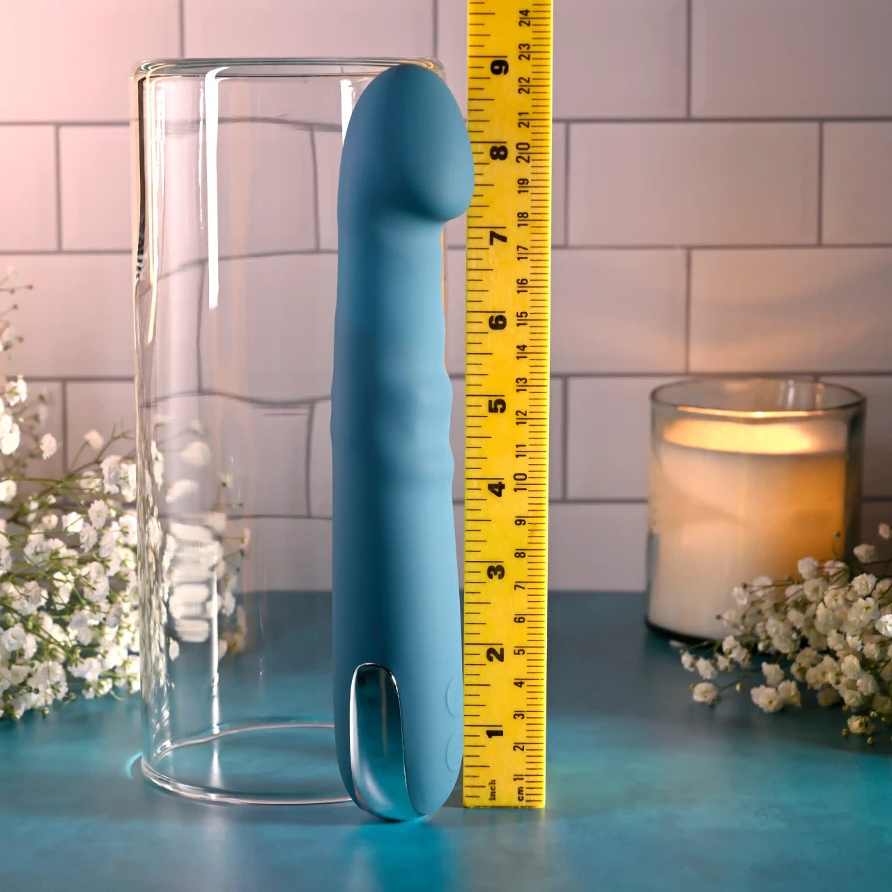 Evolved Queen Of All Trades Teal Thrusting Rotating Vibrator