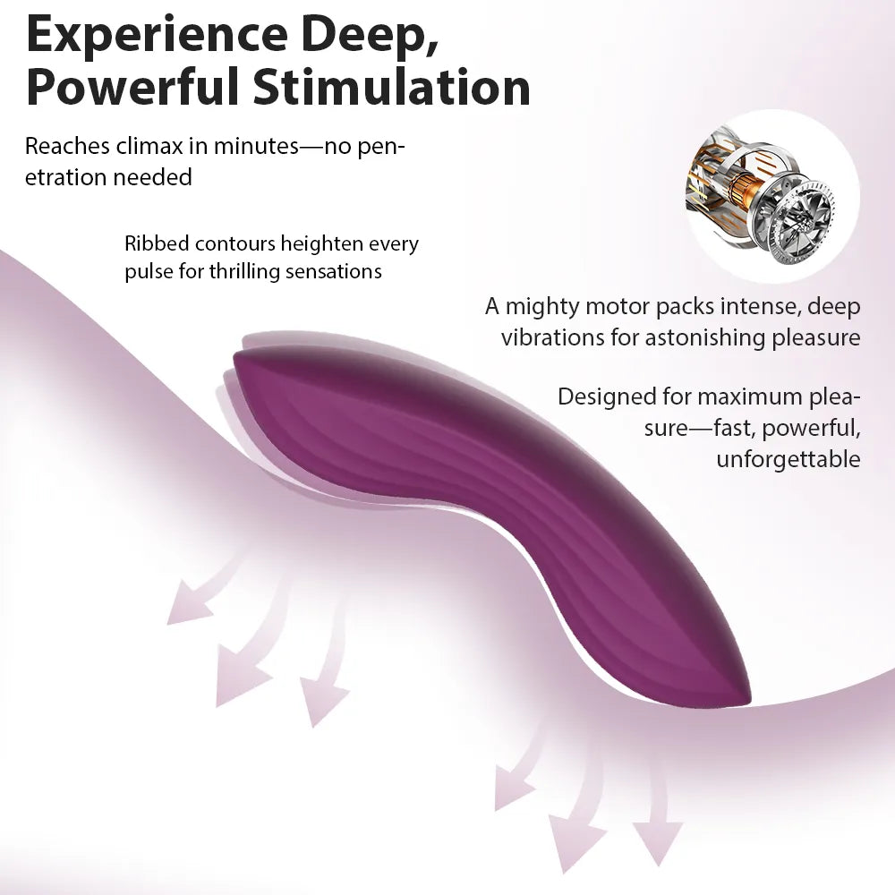 SVAKOM Edeny – App-Controlled Clitoral Panty Vibrator with Lace Panties, Purple