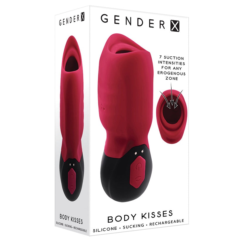 Gender X Body Kisses Rechargeable Suction And  Vibrating Masturbator