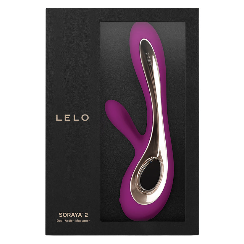 LELO Soraya 2 Rabbit Vibrator – Dual Motor G-Spot & Clit Vibrator Deep Rose