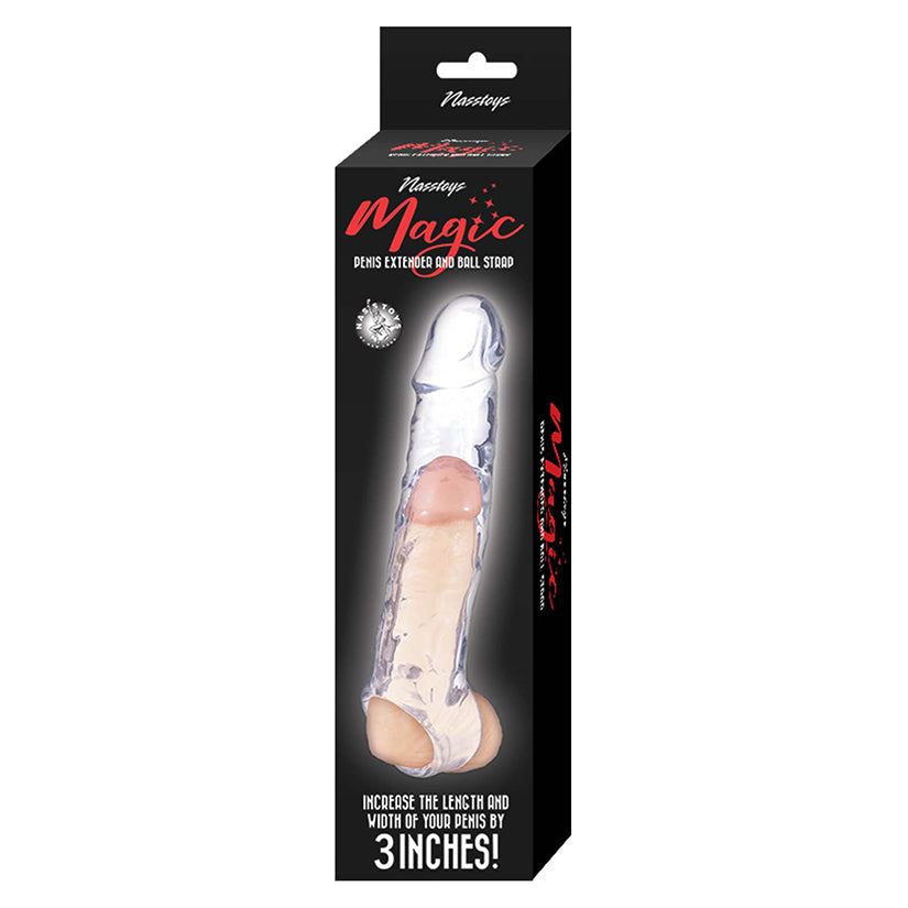 Nasstoys Magic Penis Extender & Ball Strap 6.5"-Clear