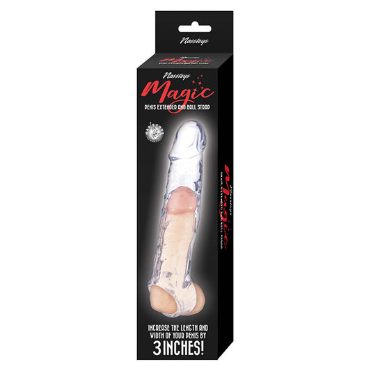 Nasstoys Magic Penis Extender & Ball Strap 6.5"-Clear