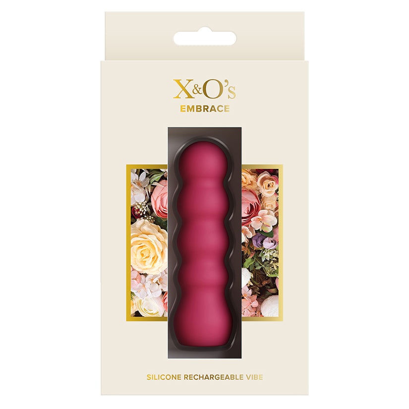 X&O Embrace – Rippled Silicone Bullet Vibrator, 11 Modes