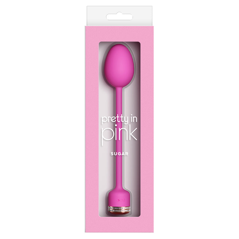 Pretty in Pink Sugar Vibrating Egg – Pink Silicone Bullet Egg