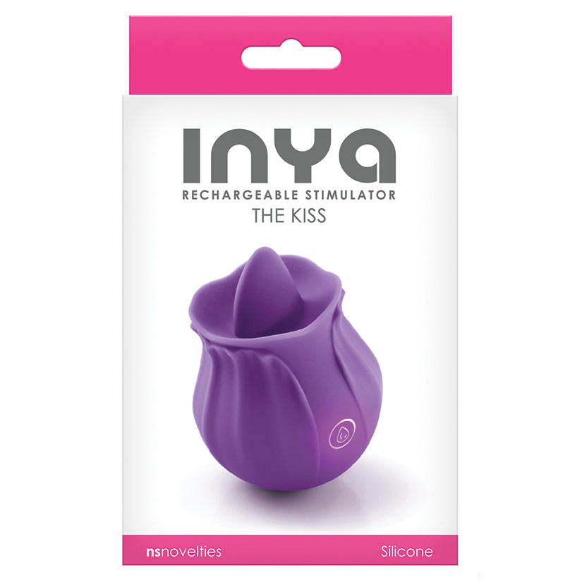 Inya The Kiss Rechargeable Silicone Clitoral Stimulator – Purple