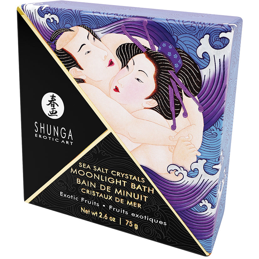 Shunga Moonlight Bath Sea Salt Crystals – Exotic Fruits (2.6 oz)