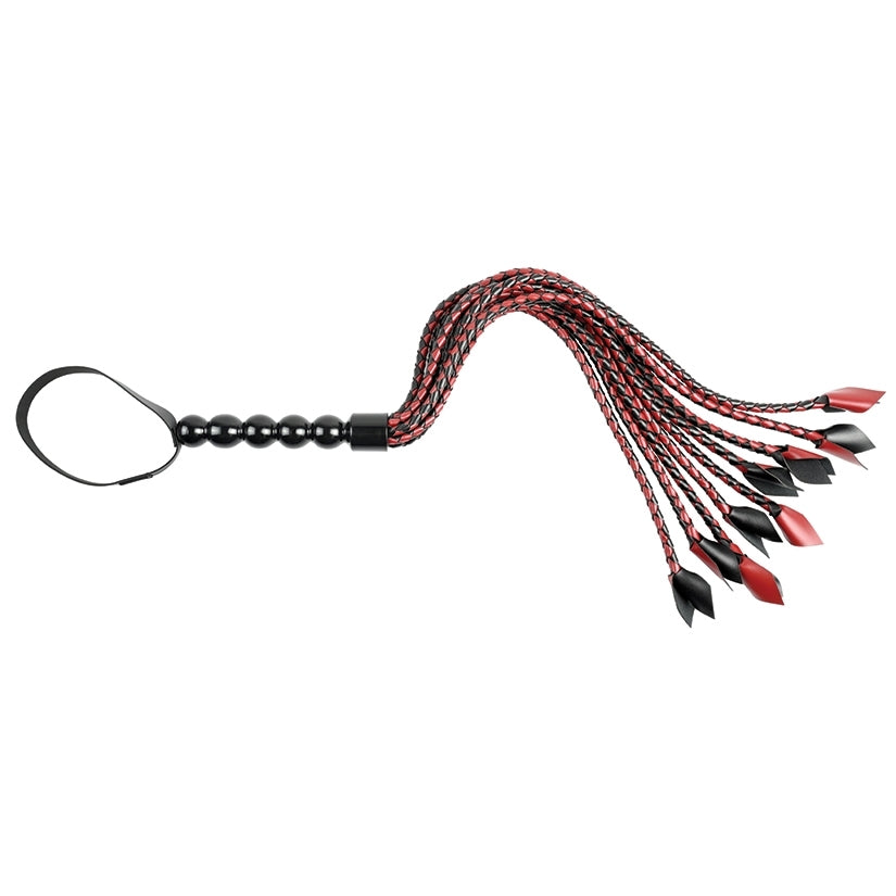Saffron Braided Flogger – 9-Fall Faux Leather Flogger