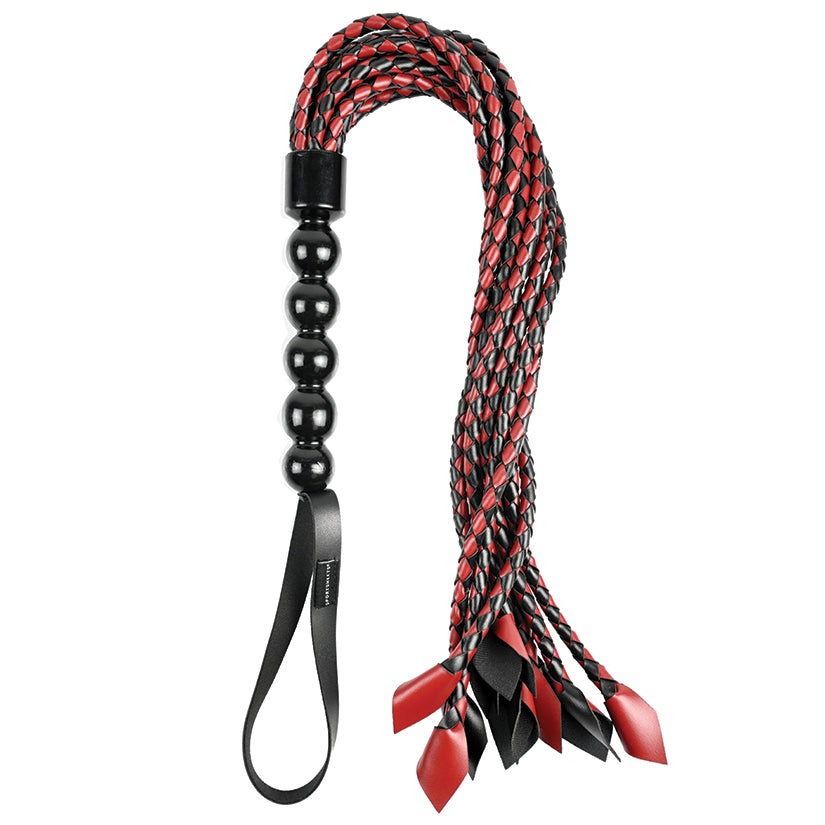 Saffron Braided Flogger – 9-Fall Faux Leather Flogger