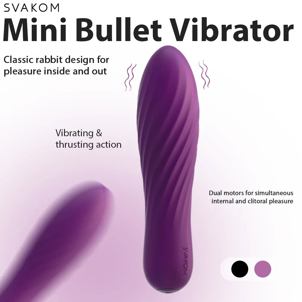 SVAKOM TULIP Strong Firm Bullet Vibrator Purple