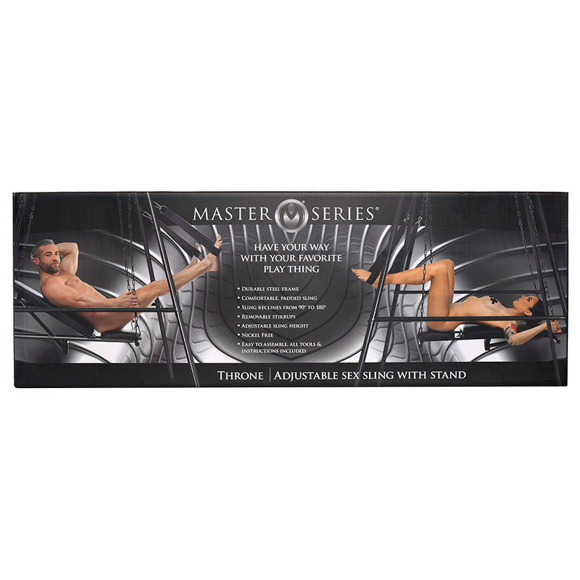 Master Series Throne Adjustable Sex Sling with Stand – Steel Frame Sex Chair For Deep Penetration