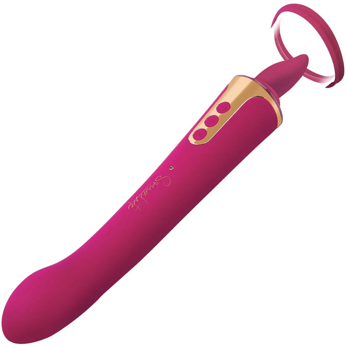 Bodywand Socialite Provocateur – Double-Ended Licking Tongue and G-Spot Vibrator, Pink