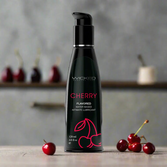 Wicked Aqua Flavored Lube-Cherry 4oz
