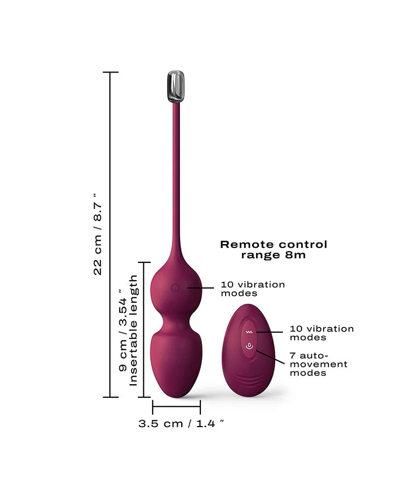Dorcel Love Geisha Kegel Balls – Rechargeable Vibrating Pelvic Floor Trainer