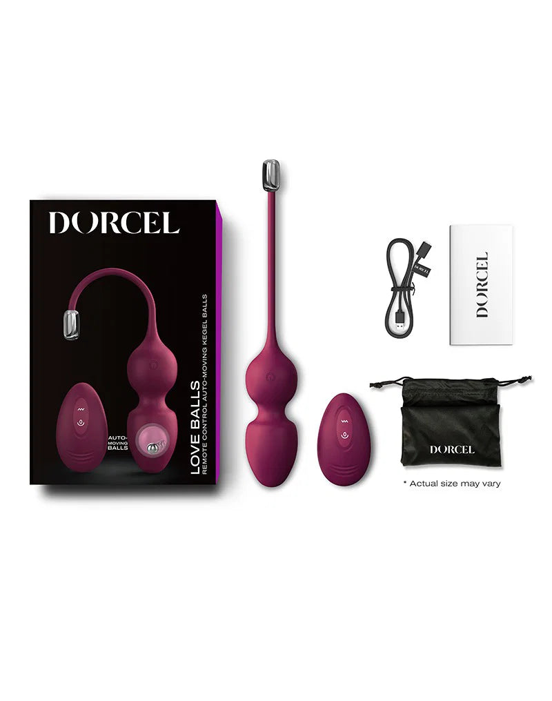 Dorcel Love Geisha Kegel Balls – Rechargeable Vibrating Pelvic Floor Trainer