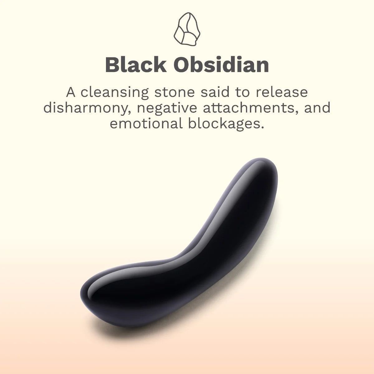 Le Wand Crystal Black Obsidian G-Wand-Black Obsidian