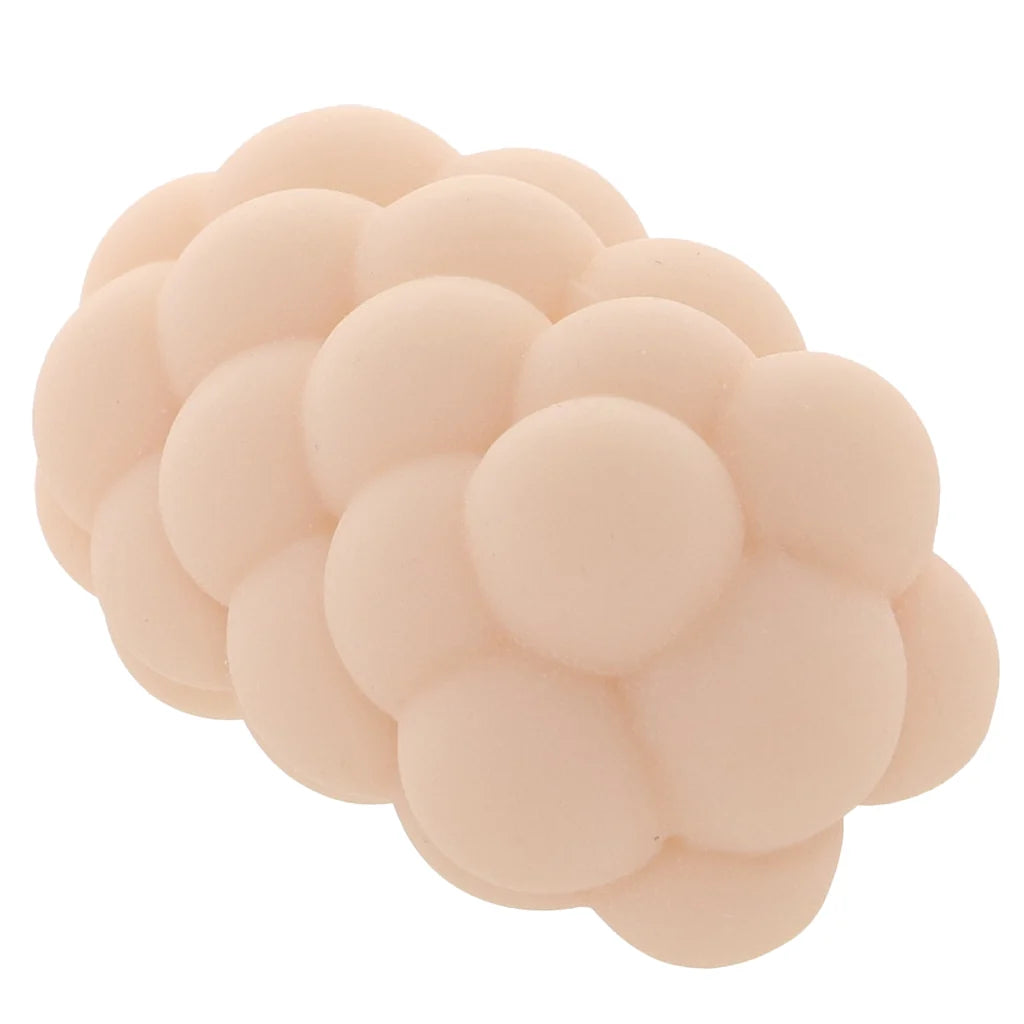 NS Novelties Pocket Pals Bubbles – Reversible TPE Male Stroker Egg in Travel Case, Vanilla