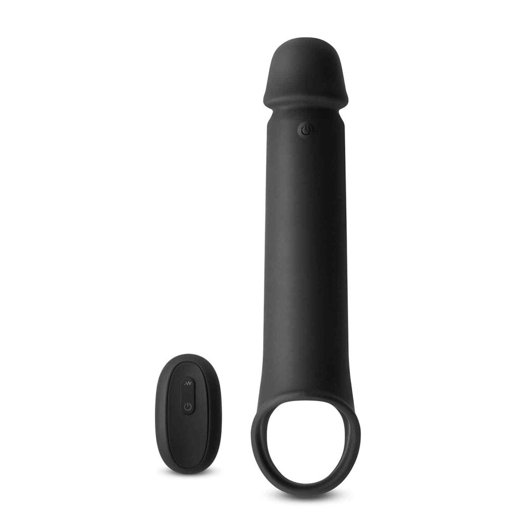Renegade Brute – Vibrating Silicone Penis Extension Black