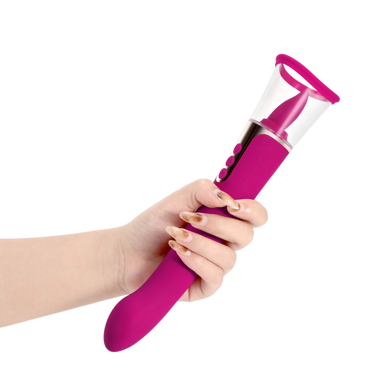 Honey Play Box Succion 3in1 Clitoral Sucking G Spot Vibrator-Wine