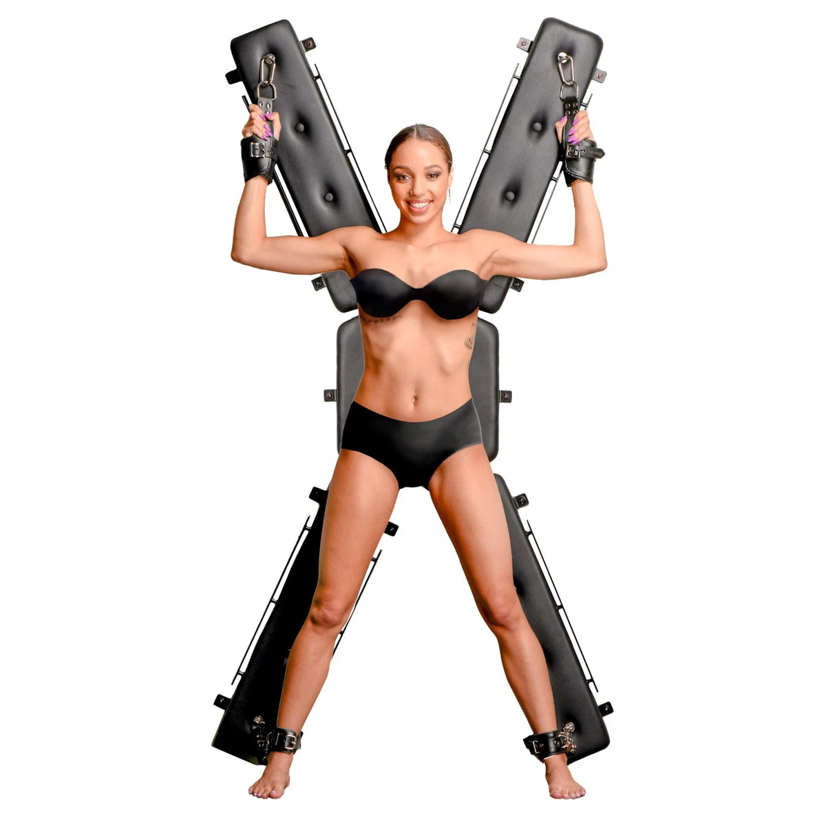 Master Series Wall-Mounted St. Andrew’s Cross – XR Brands