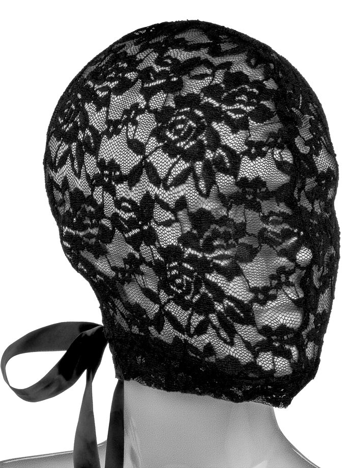 Scandal Corset Lace Hood-Black